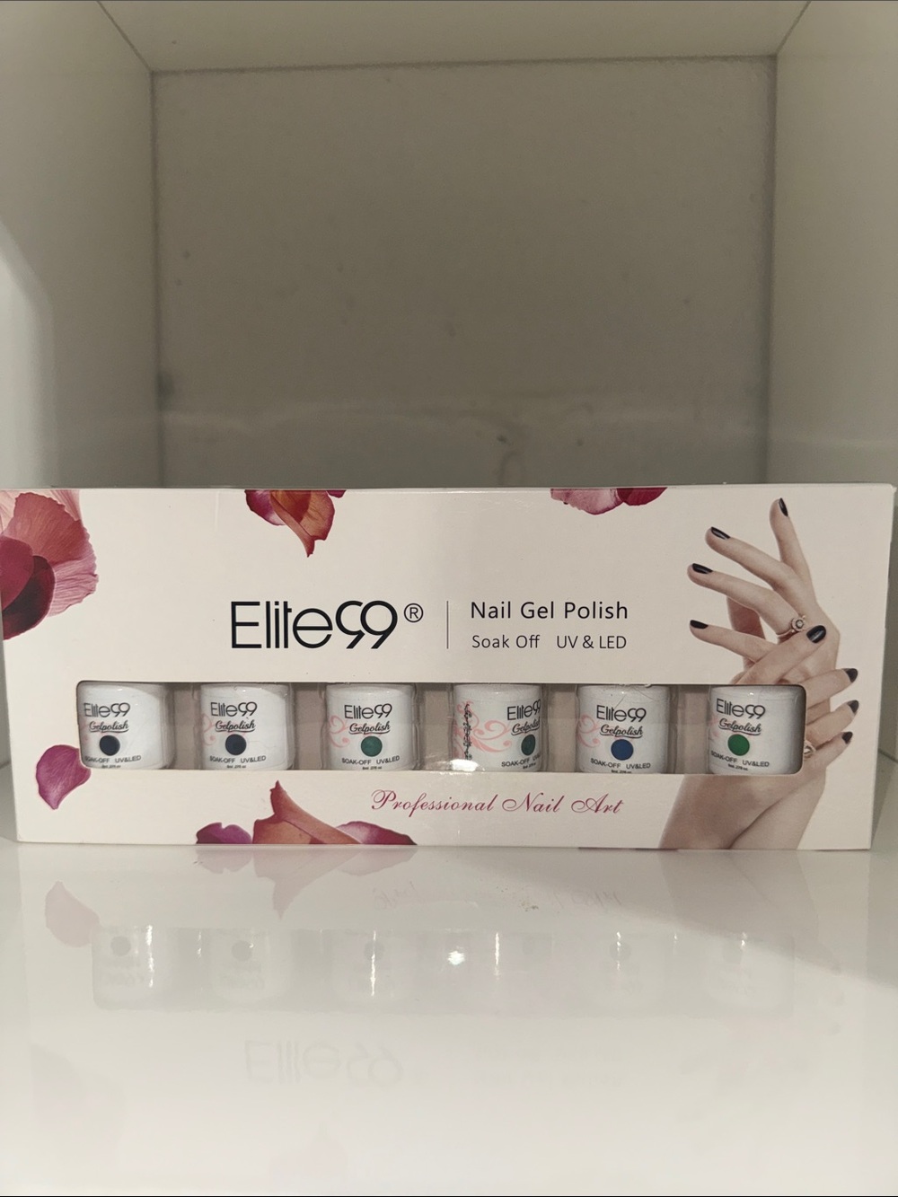 Women's Gel Nail Polish Set — Pink & Green Shades
